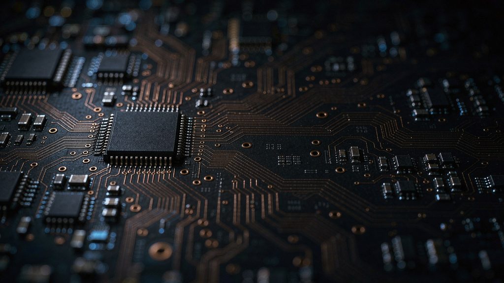 Circuit board macro texture